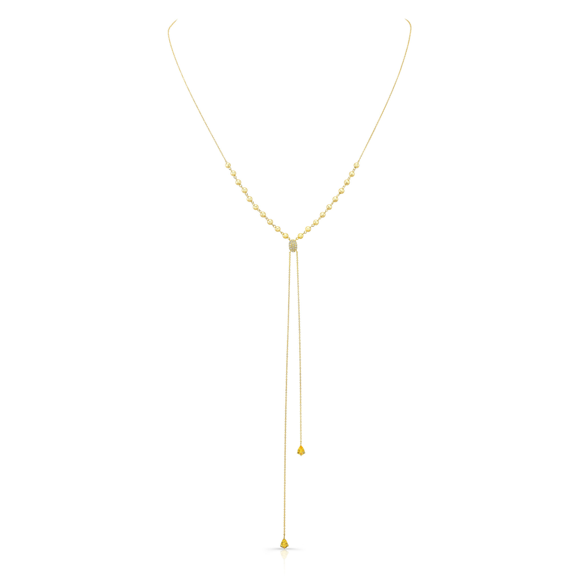 Golden Dusk Drop Necklace