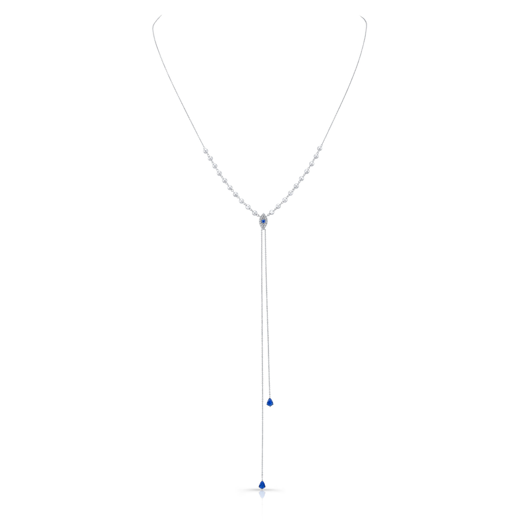 Sapphire Serenity Drop Necklace