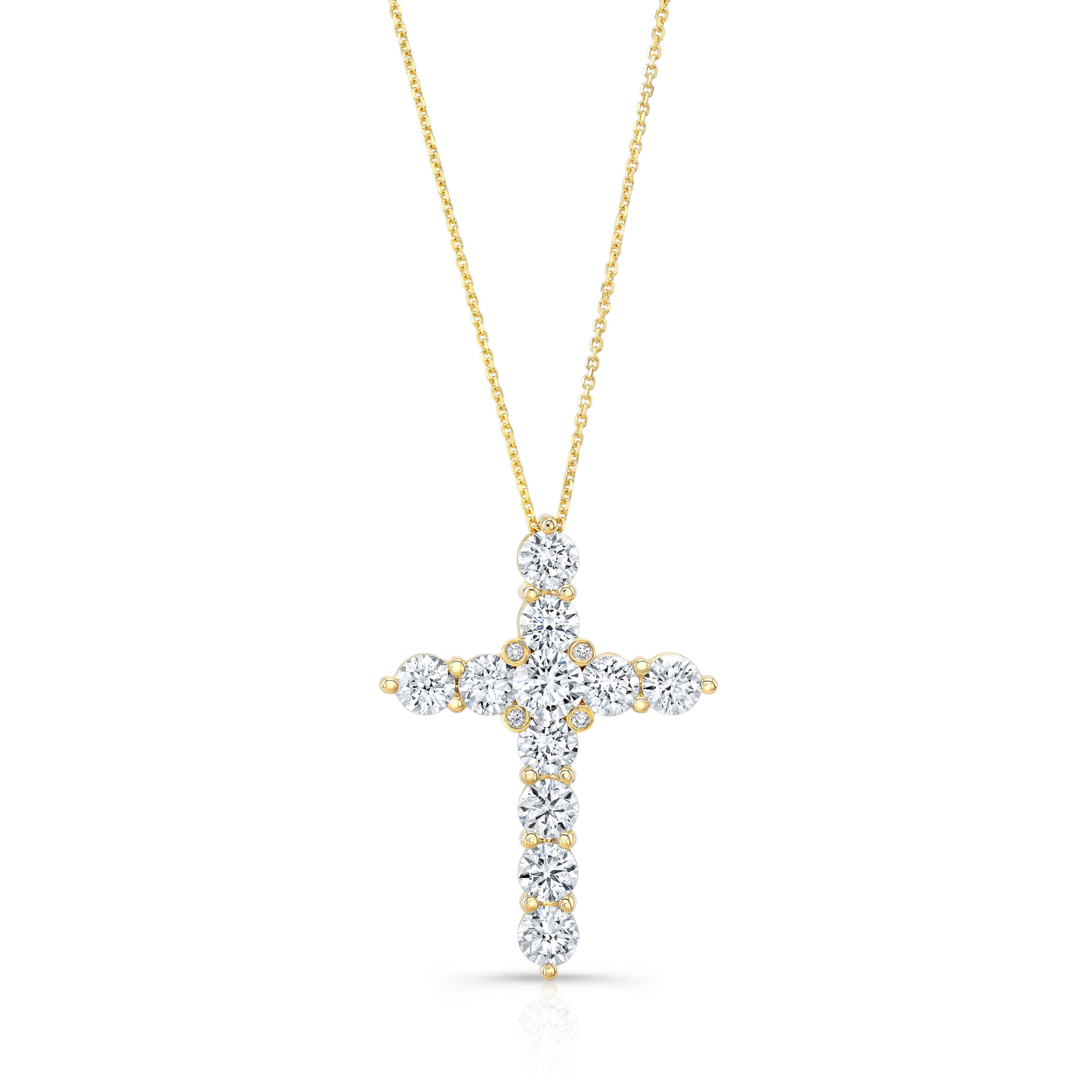 Brilliant Light Diamond Cross Pendant - Image 2