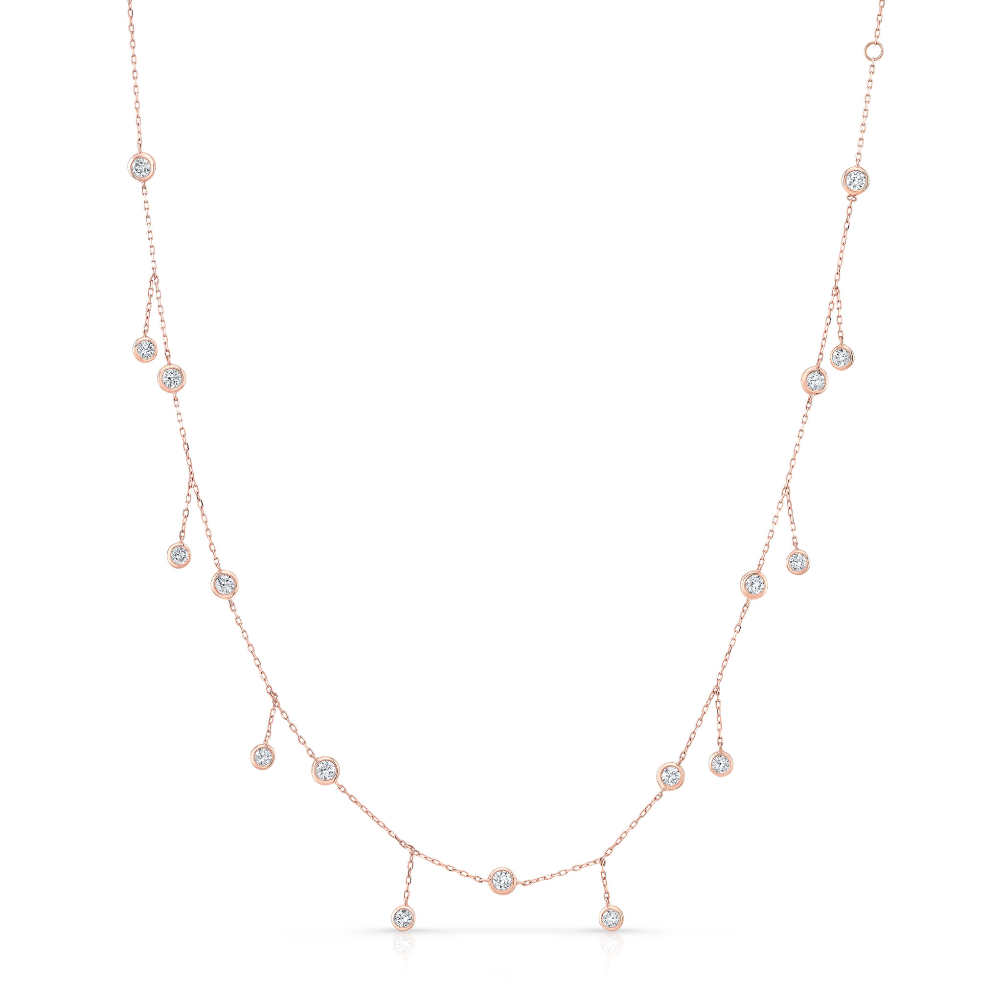 Elysian Diamond Droplets Necklace